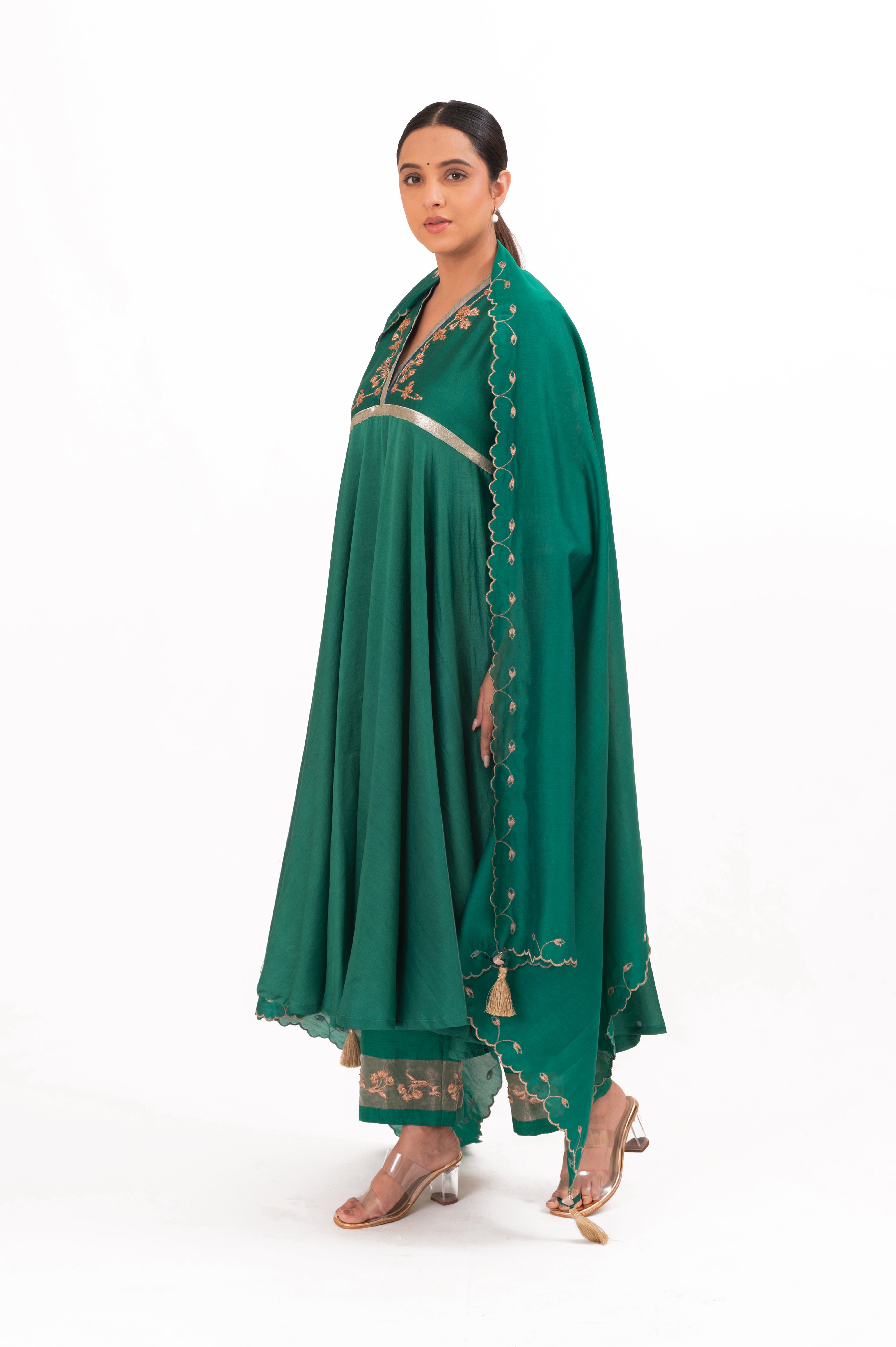 LILA - Emerald - Anarkali Set