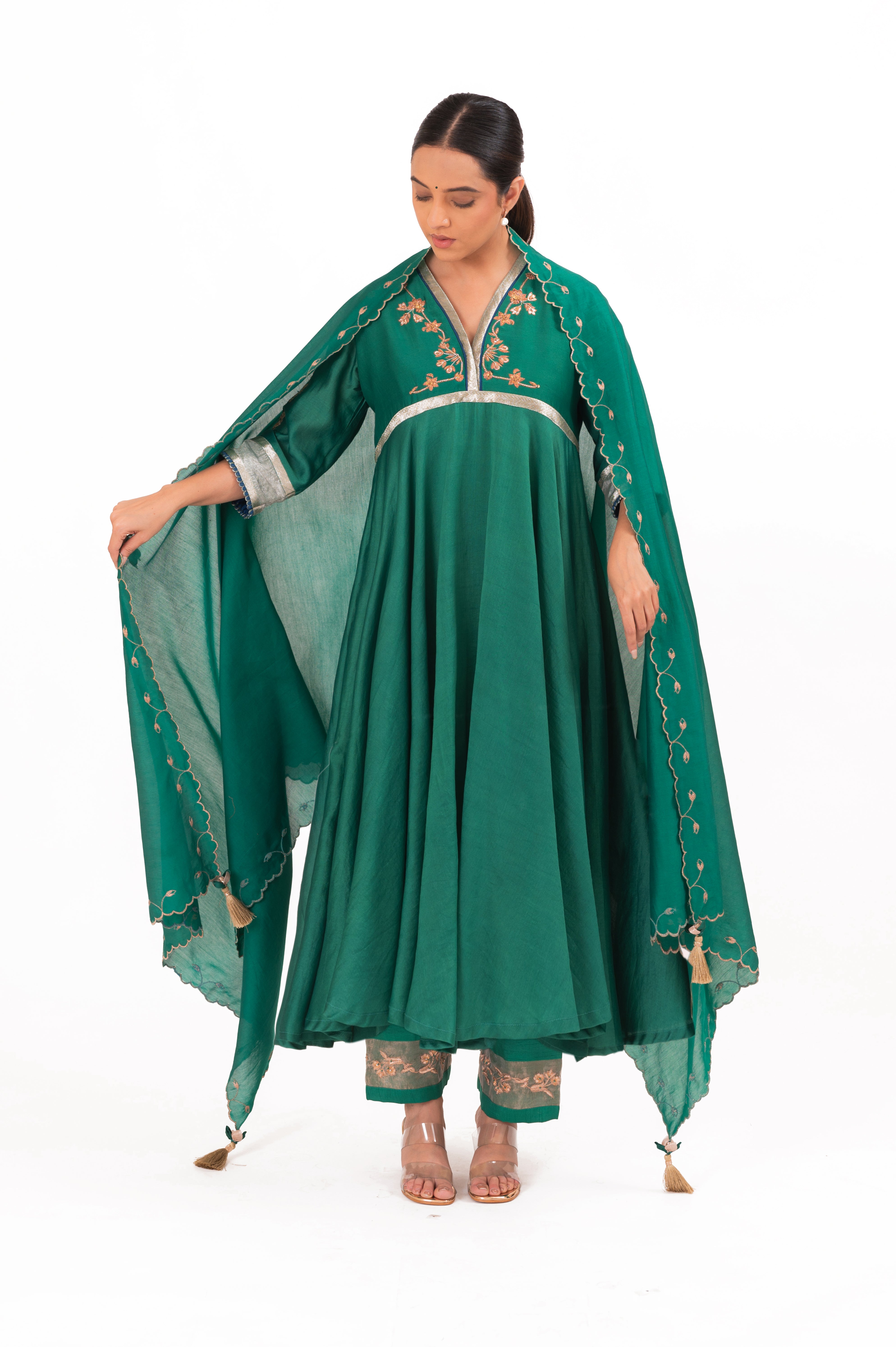 LILA - Emerald - Anarkali Set