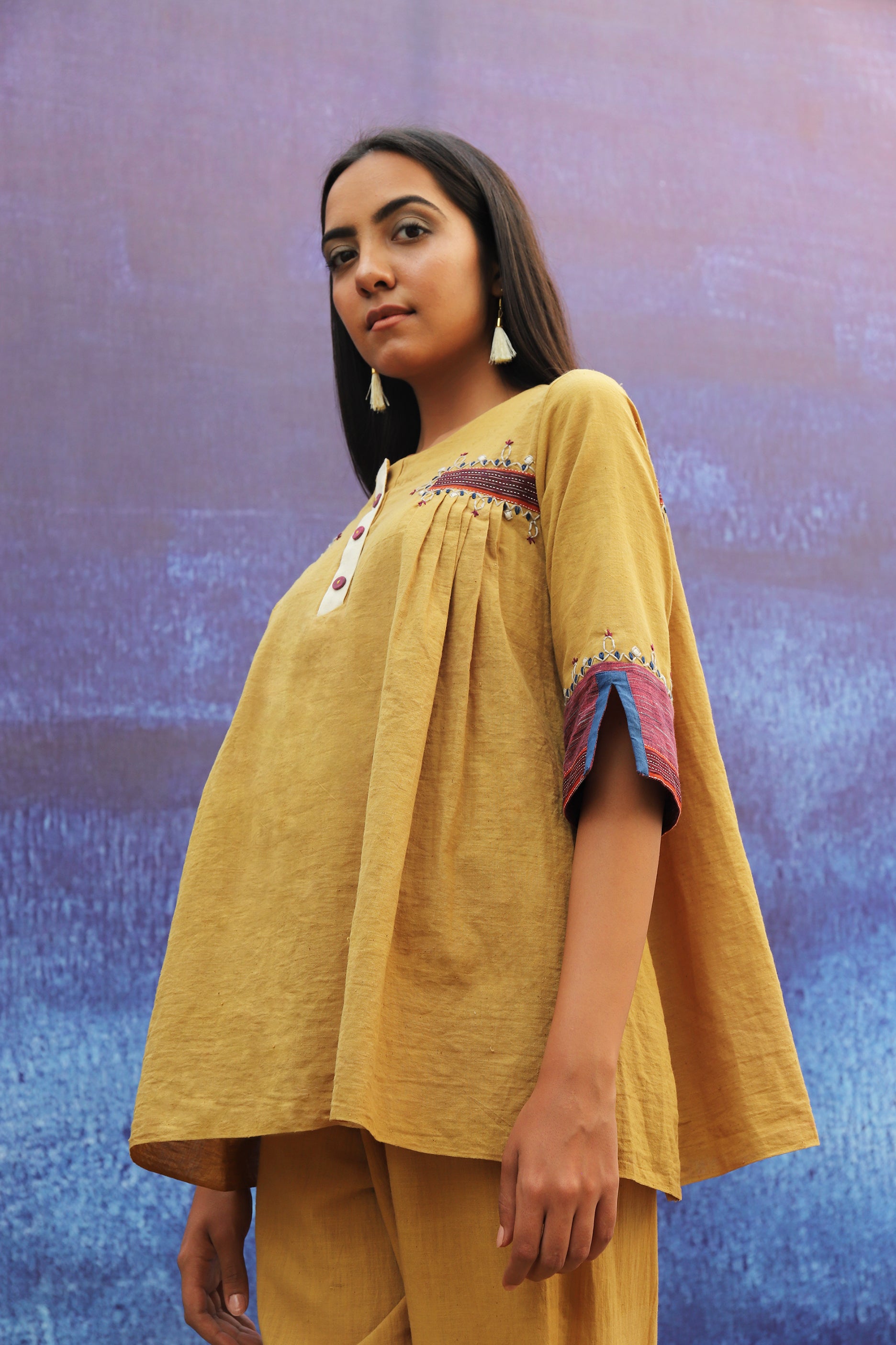 Bhavik Shah Sustainable Summer Wear - Hand Embroidered Short Top